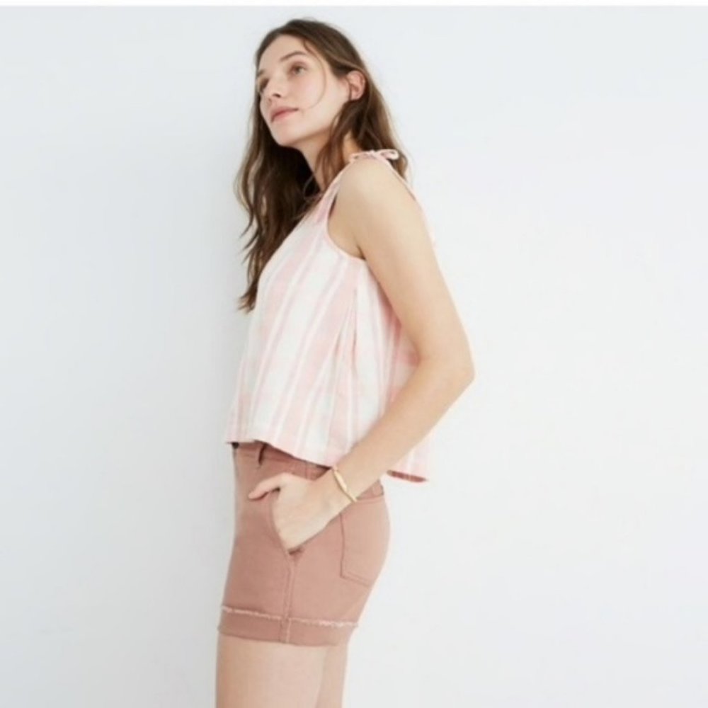 Madewell High-Rise Twill Shorts